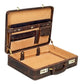The Vintage Buffalo Leather hard shell attachéd Case Briefcase