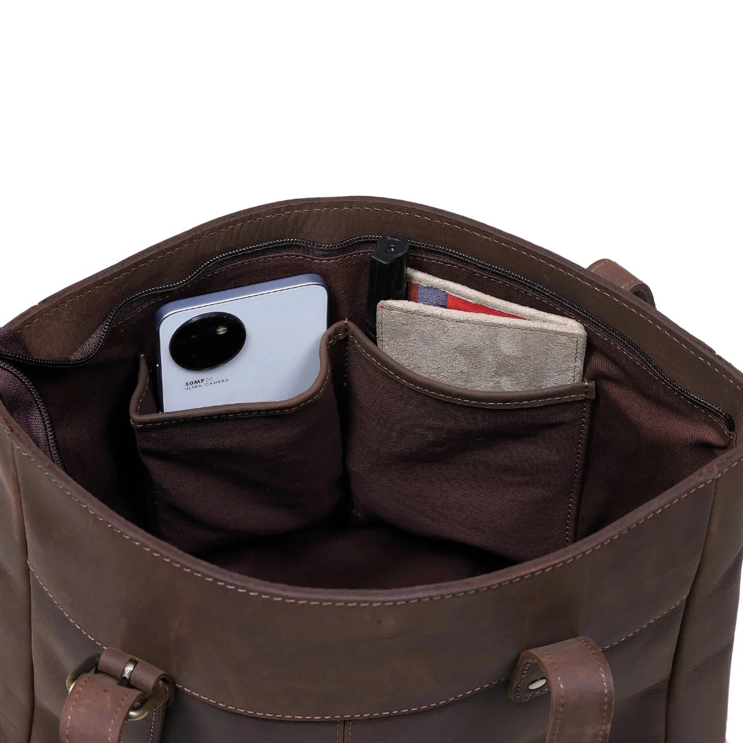 The Vintage classic Buffalo Leather Tote