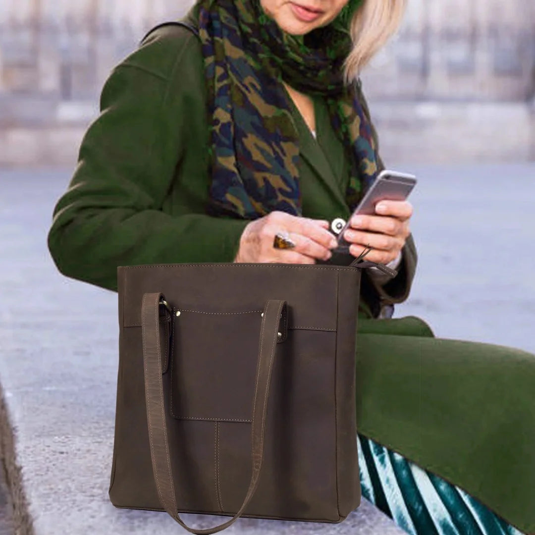 The Vintage classic Buffalo Leather Tote