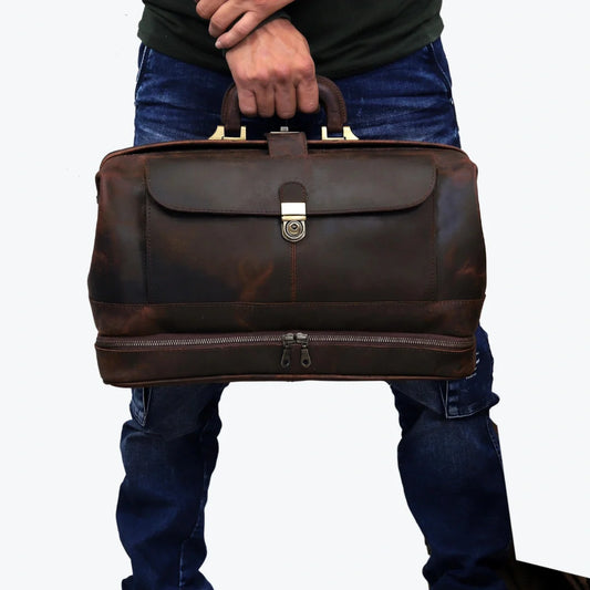 The Vintage Leather Briefcase Doctor Bag