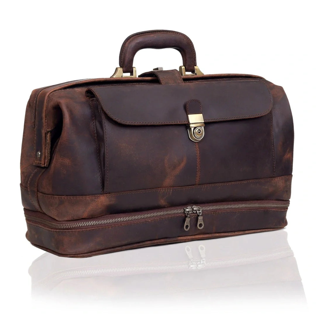 The Vintage Leather Briefcase Doctor Bag