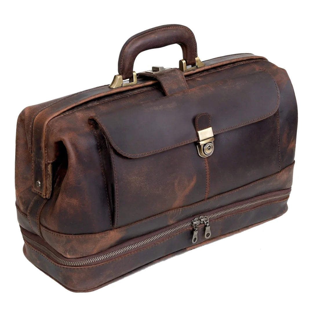 The Vintage Leather Briefcase Doctor Bag