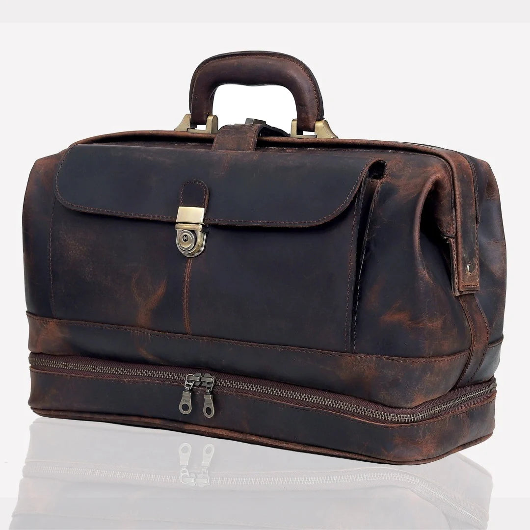 The Vintage Leather Briefcase Doctor Bag