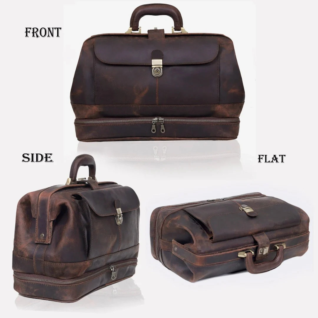 The Vintage Leather Briefcase Doctor Bag