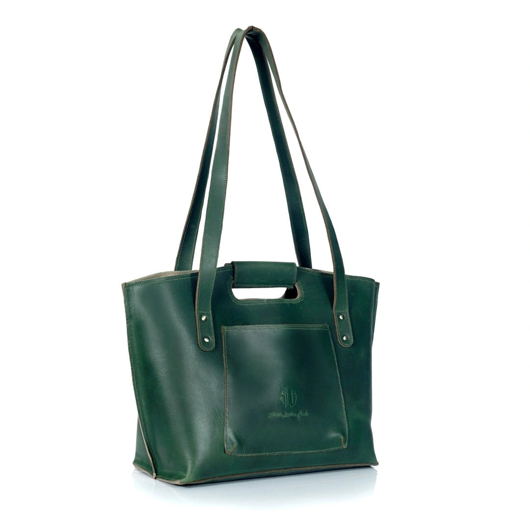 The Wine Leather Tote Bag