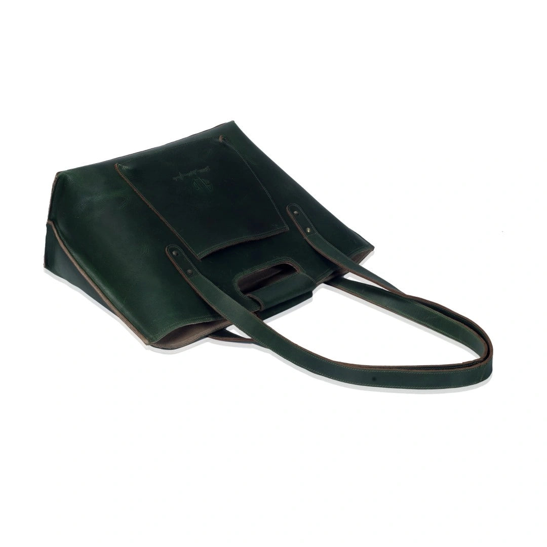 The Wine Leather Tote Bag