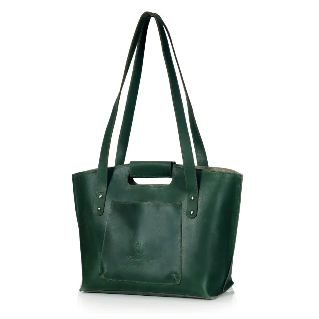 Buffalo Leather Tote Bag Combo Set