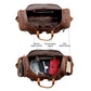 The Drifter Duo - Buffalo Leather Duffle Bag & Backpack Combo