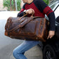 The Drifter Duo - Buffalo Leather Duffle Bag & Backpack Combo
